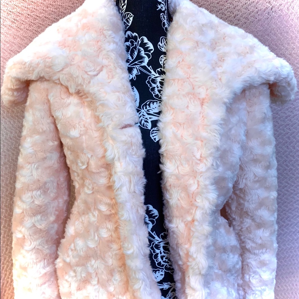 Pastel pink rose swirl jacket